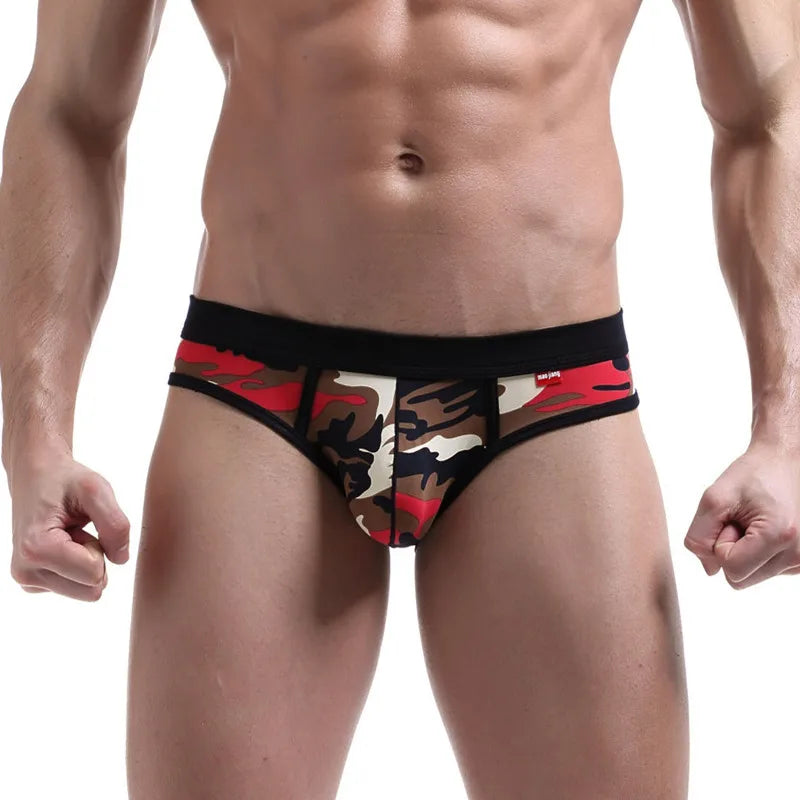 Male Camouflage Underpants Men's Briefs Sexy Men Underwear Men's Breathable Comfortable Briefs Men Panties Shorts Cueca Briefs